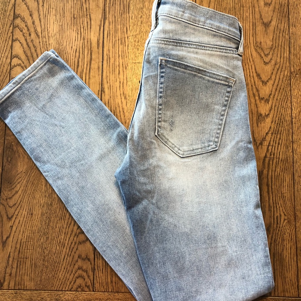 GAP distressed slim straight jeans - Picture 5 of 8